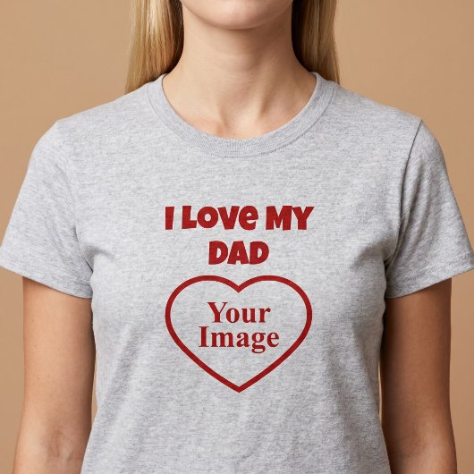 Ik hou van mijn vader foto t-shirt