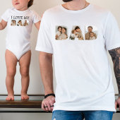 Ik hou van mijn vader fotocollage romper