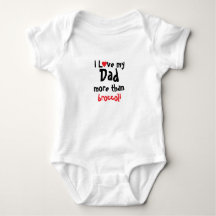 Ik hou van mijn vader Funny Dad Baby Bodysuit