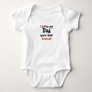 Ik hou van mijn vader Funny Dad Baby Bodysuit