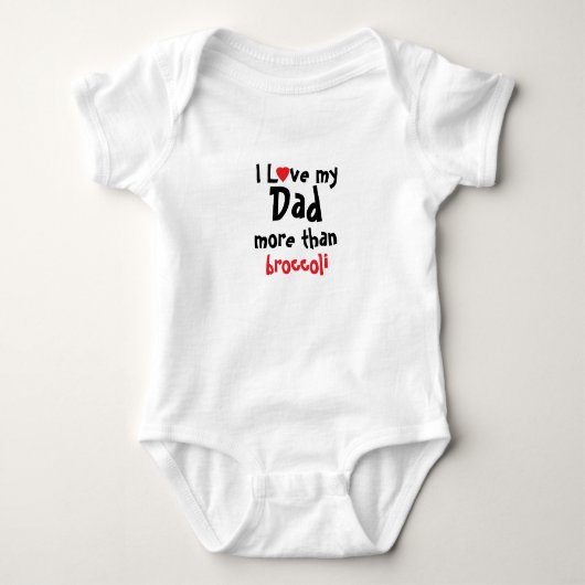 Ik hou van mijn vader Funny Dad Baby Bodysuit (Voorkant)
