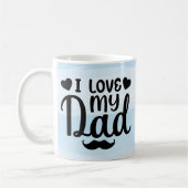 Ik hou van mijn vader Gepersonaliseerde Fotokoffie Koffiemok (Links)
