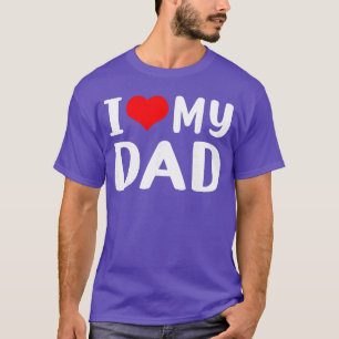Ik hou van mijn vader Grappig voor papa Opa Mannen T-shirt