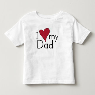 Ik hou van mijn vader kinder shirts