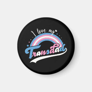Ik hou van mijn vader LGBTQ Transgender Magneet
