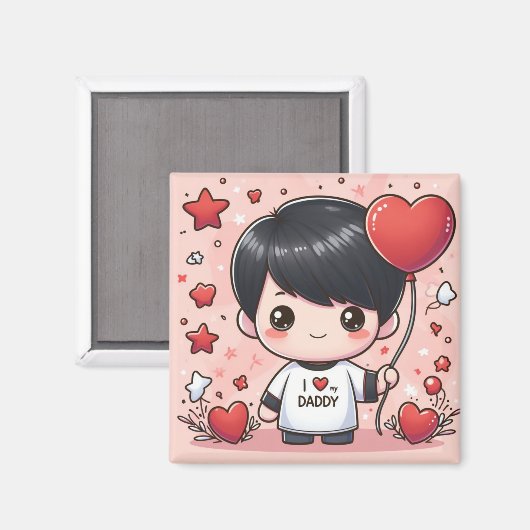 Ik hou van mijn vader magneet (Voorkant / Achterkant)