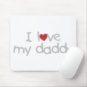 Ik hou van mijn vader muismat (Met muis)