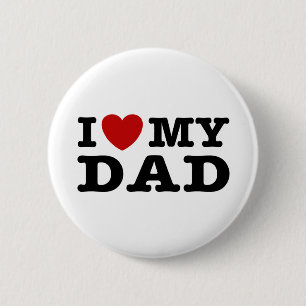 Ik hou van mijn vader ronde button 5,7 cm