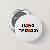 Ik hou van mijn vader ronde button 5,7 cm (Voorkant /achterkant)
