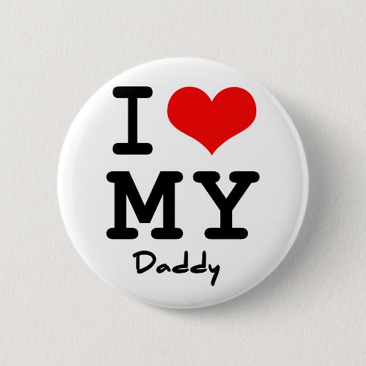 Ik hou van mijn vader ronde button 5,7 cm (Voorkant)