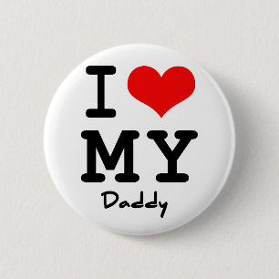 Ik hou van mijn vader ronde button 5,7 cm