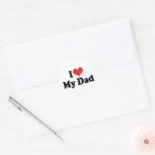 Ik hou van mijn vader ronde sticker (Envelop)