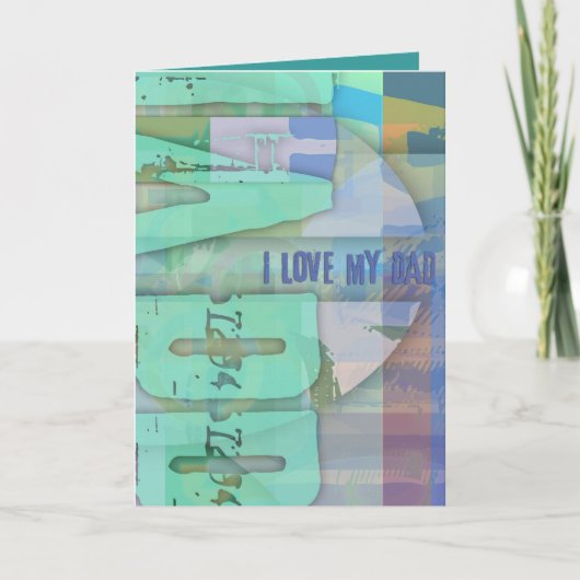 Ik hou van mijn vader Sluiten Wenskaart Kaart (Voorkant)