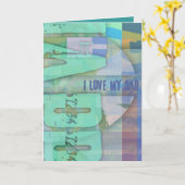 Ik hou van mijn vader Sluiten Wenskaart Kaart (Gele Bloem)