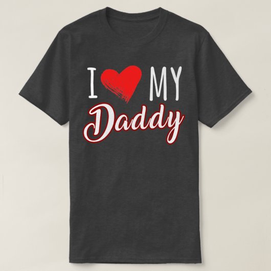 Ik hou van mijn vader t-shirt (Design voorkant)