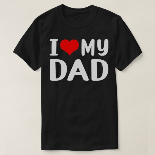 Ik hou van mijn vader t-shirt (Design voorkant)