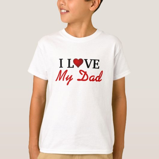 Ik hou van mijn vader t-shirt (Voorkant)