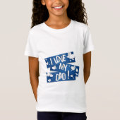Ik hou van mijn vader Vaderdag T-shirt (Voorkant)