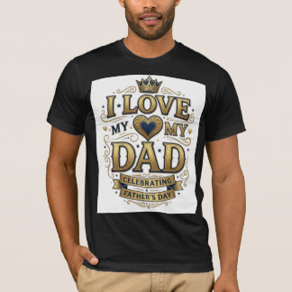 Ik hou van mijn vader Vaderdag T-shirt | Cool Vint