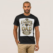Ik hou van mijn vader Vaderdag T-shirt | Cool Vint (Voorkant volledig)