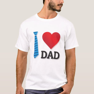 Ik hou van mijn vader Valentijnsdag Beste papa ooi T-shirt