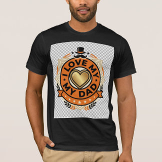 Ik hou van mijn vader vintage Father's Day T-shirt