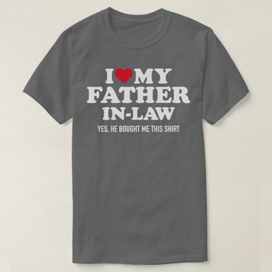Ik hou van mijn vader voor dochters. t-shirt (Design voorkant)