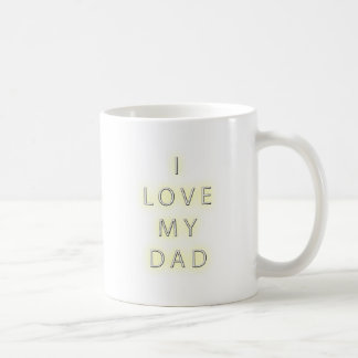 Ik hou van mijn vader (zwart) koffiemok