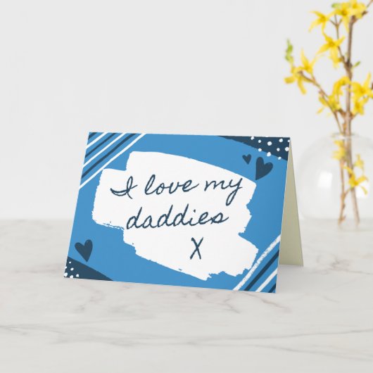 Ik hou van mijn Vaderdag Kaart (Gele Bloem)