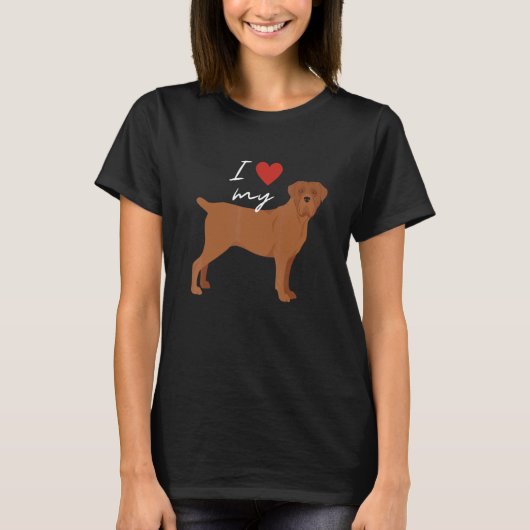 Ik hou van mijn vaderriet Corso Dog T-shirt (Voorkant)