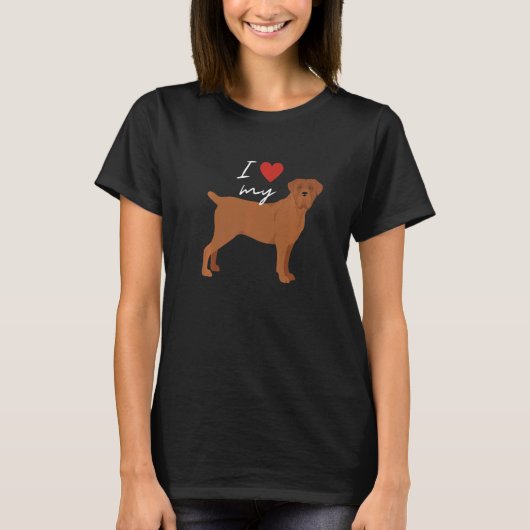 Ik hou van mijn vaderriet Corso Dog T-shirt (Voorkant)