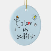 Ik hou van mijn vaders foto keramisch ornament (Rechts)