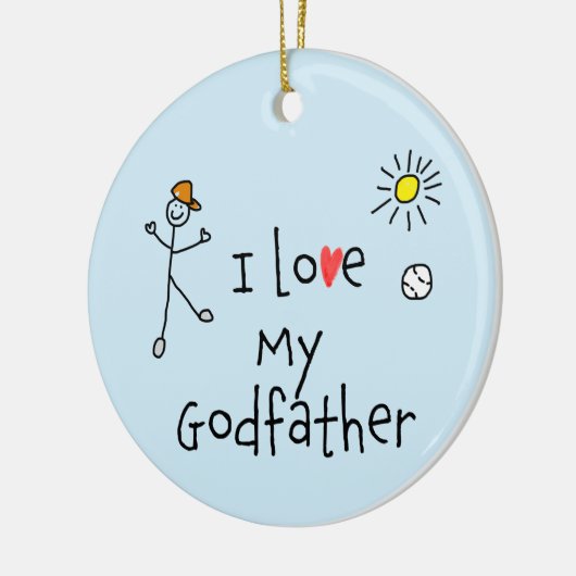 Ik hou van mijn vaders foto keramisch ornament (Links)