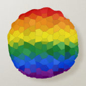 Ik hou van mijn vaders LGBTQ Rainbow Sierkussen Rond Kussen (Achterkant)