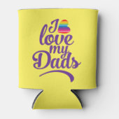 Ik hou van mijn vaders - LGBTQ Vaderdag Pride Blikjeskoeler (Voorkant)