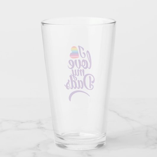 Ik hou van mijn vaders - LGBTQ Vaderdag Pride Glas (Achterkant)