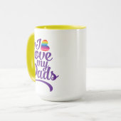 Ik hou van mijn vaders - LGBTQ Vaderdag Pride Mok (Voorkant links)