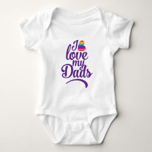 Ik hou van mijn vaders - LGBTQ Vaderdag Pride Romper