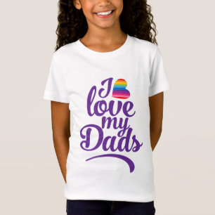 Ik hou van mijn vaders - LGBTQ Vaderdag Pride T-shirt