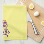 Ik hou van mijn vaders - LGBTQ Vaderdag Pride Theedoek (Quarter Fold)