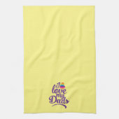 Ik hou van mijn vaders - LGBTQ Vaderdag Pride Theedoek (Verticaal)