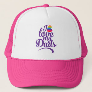 Ik hou van mijn vaders - LGBTQ Vaderdag Pride Trucker Pet
