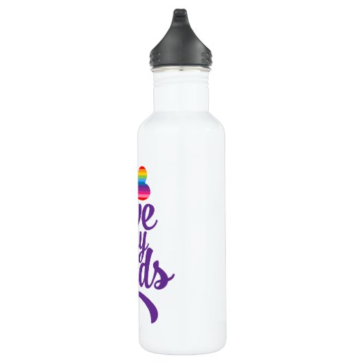Ik hou van mijn vaders - LGBTQ Vaderdag Pride Waterfles (Rechts)