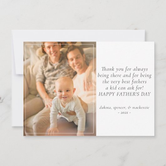 Ik hou van mijn vaders | Rainbow Heart Fathers Day (Achterkant)