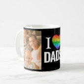 Ik hou van mijn vaders | Rainbow Heart Fathers Day Koffiemok (Voorkant links)