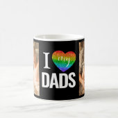 Ik hou van mijn vaders | Rainbow Heart Fathers Day Koffiemok (Center)