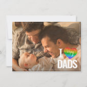 Ik hou van mijn vaders | Rainbow Heart Pride Fathe (Voorkant)