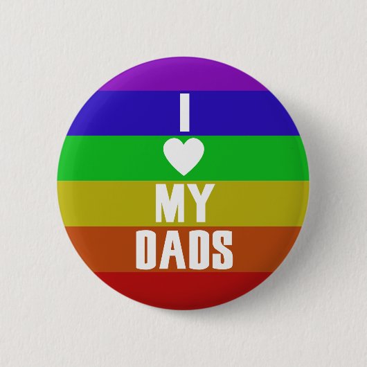 Ik hou van mijn vaders ronde button 5,7 cm (Voorkant)
