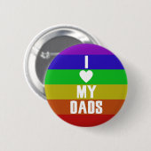 Ik hou van mijn vaders ronde button 5,7 cm (Voorkant /achterkant)
