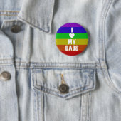Ik hou van mijn vaders ronde button 5,7 cm (In situ)